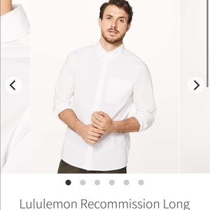 Lululemon Recommission LS Button Down, White